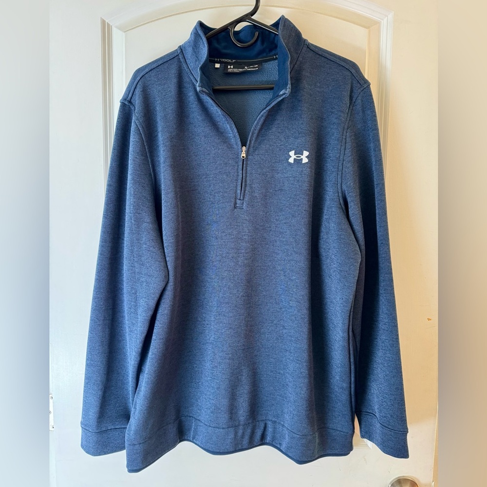 Under Armour Navy Golf Fleece Pullover
